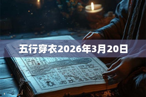 五行穿衣2026年3月20日
