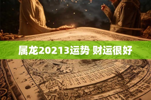 属龙20213运势 财运很好