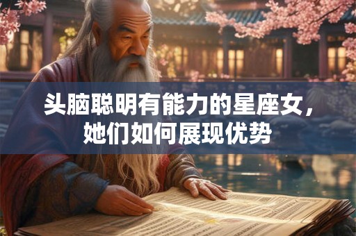 头脑聪明有能力的星座女，她们如何展现优势
