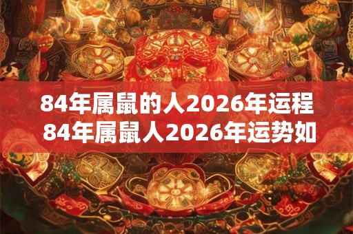 84年属鼠的人2026年运程 84年属鼠人2026年运势如何