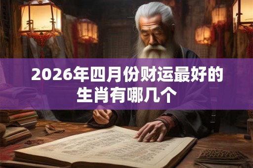 2026年四月份财运最好的生肖有哪几个 2026年四月份财运最好的生肖有哪几个