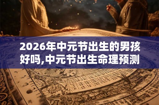 2026年中元节出生的男孩好吗,中元节出生命理预测