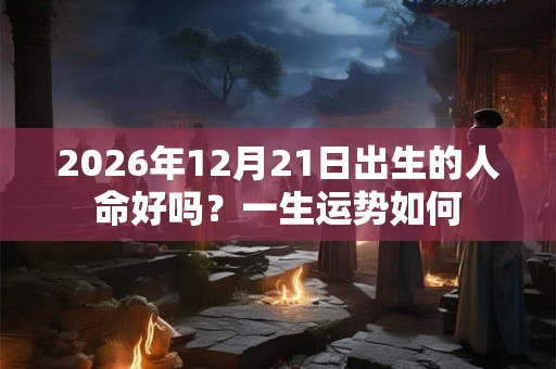 2026年12月21日出生的人命好吗？一生运势如何