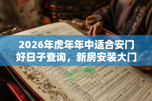 2026年虎年年中适合安门好日子查询，新房安装大门的禁忌