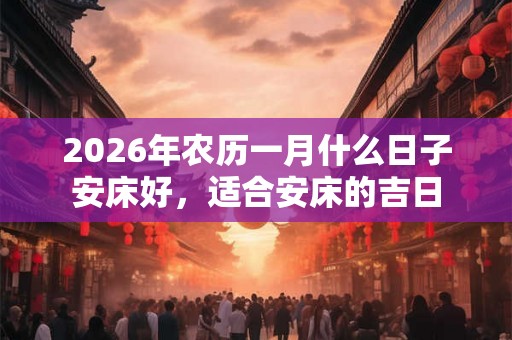 2026年农历一月什么日子安床好，适合安床的吉日