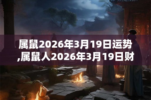 属鼠2026年3月19日运势,属鼠人2026年3月19日财运,生肖鼠2026年3月19日运势