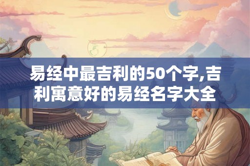 易经中最吉利的50个字,吉利寓意好的易经名字大全