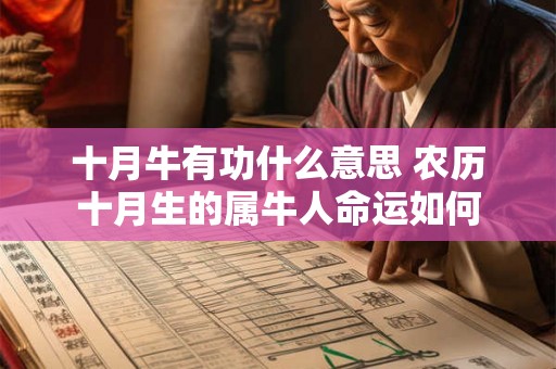 十月牛有功什么意思 农历十月生的属牛人命运如何