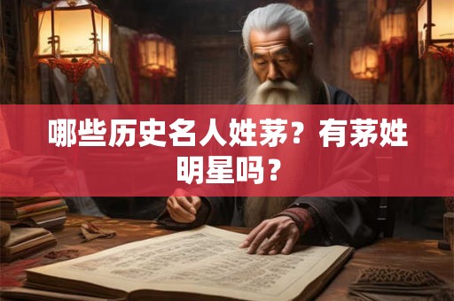 哪些历史名人姓茅？有茅姓明星吗？