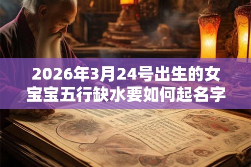2026年3月24号出生的女宝宝五行缺水要如何起名字