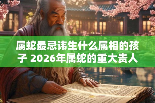属蛇最忌讳生什么属相的孩子 2026年属蛇的重大贵人