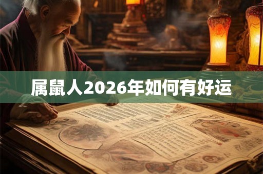 属鼠人2026年如何有好运