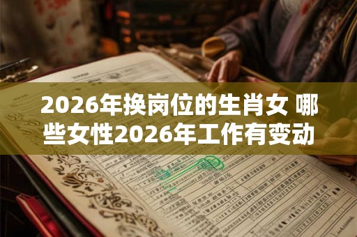 2026年换岗位的生肖女 哪些女性2026年工作有变动