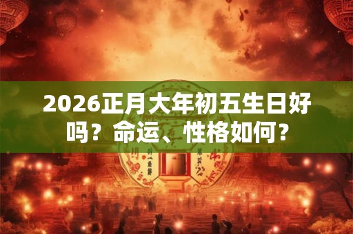 2026正月大年初五生日好吗？命运、性格如何？