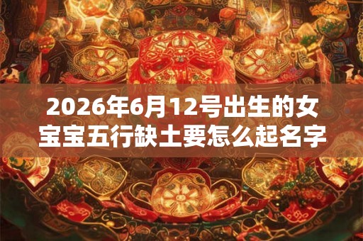 2026年6月12号出生的女宝宝五行缺土要怎么起名字