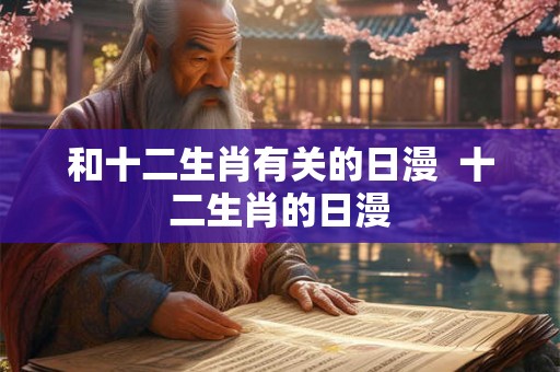 和十二生肖有关的日漫  十二生肖的日漫