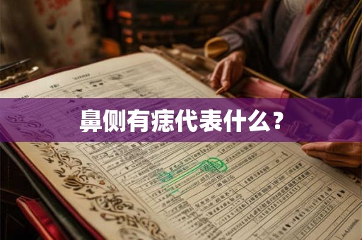 鼻侧有痣代表什么？