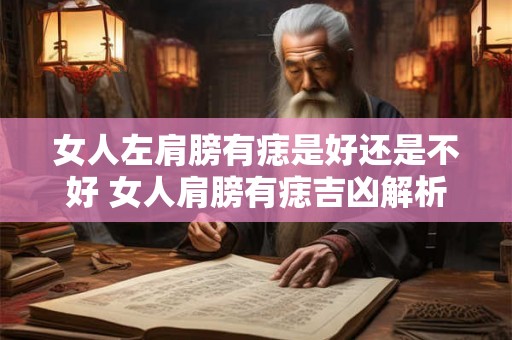 女人左肩膀有痣是好还是不好 女人肩膀有痣吉凶解析