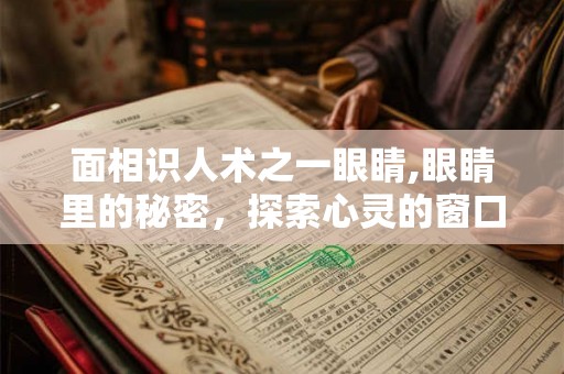 面相识人术之一眼睛,眼睛里的秘密，探索心灵的窗口