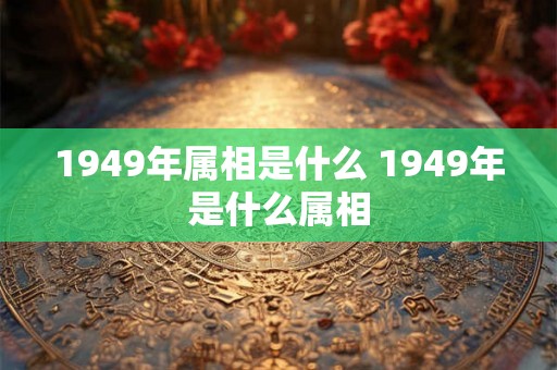 1949年属相是什么 1949年是什么属相