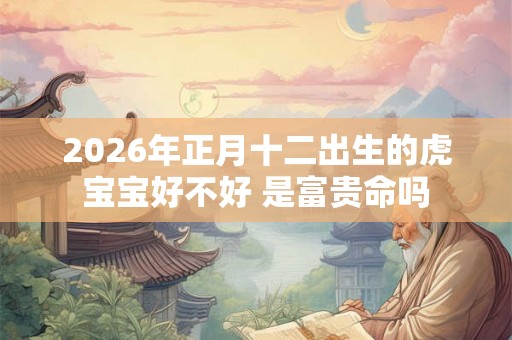 2026年正月十二出生的虎宝宝好不好 是富贵命吗