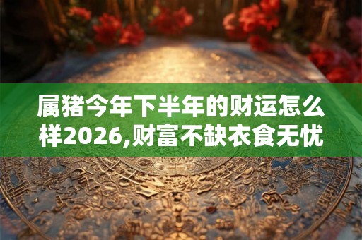 属猪今年下半年的财运怎么样2026,财富不缺衣食无忧 属猪今年下半年的财运怎么样2026,财富不缺衣食无忧