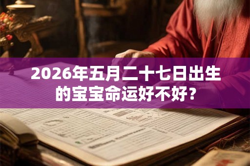2026年五月二十七日出生的宝宝命运好不好？