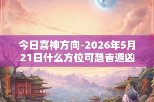 今日喜神方向-2026年5月21日什么方位可趋吉避凶