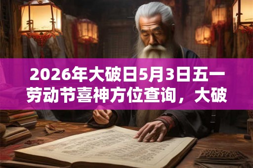 2026年大破日5月3日五一劳动节喜神方位查询，大破日什么意思？