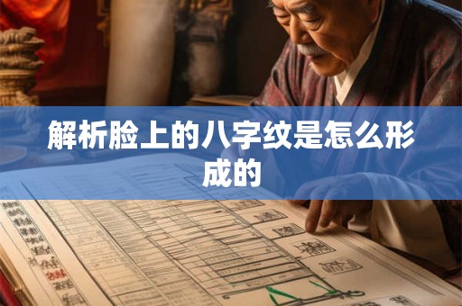 解析脸上的八字纹是怎么形成的