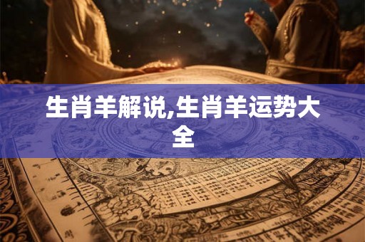 生肖羊解说,生肖羊运势大全