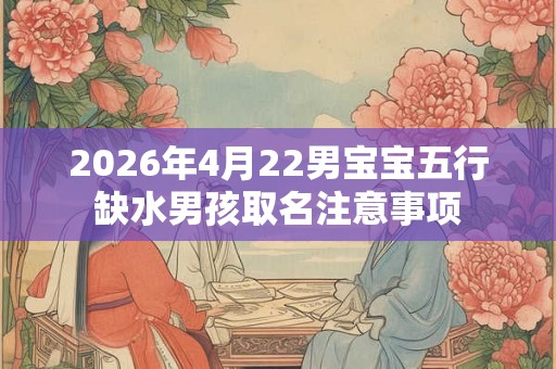2026年4月22男宝宝五行缺水男孩取名注意事项