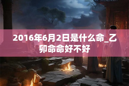 2016年6月2日是什么命_乙卯命命好不好