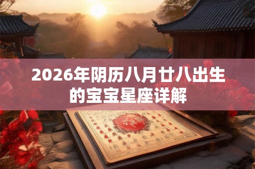 2026年阴历八月廿八出生的宝宝星座详解
