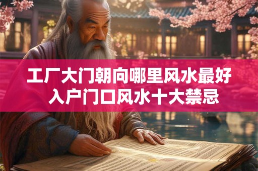 工厂大门朝向哪里风水最好  入户门口风水十大禁忌