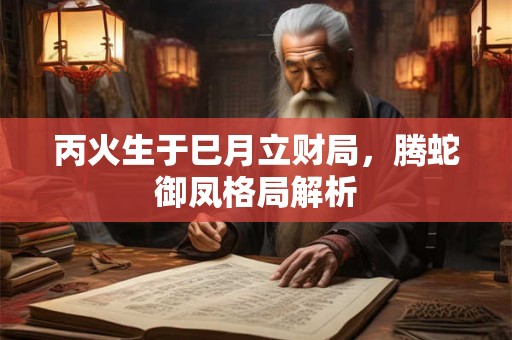 丙火生于巳月立财局，腾蛇御凤格局解析