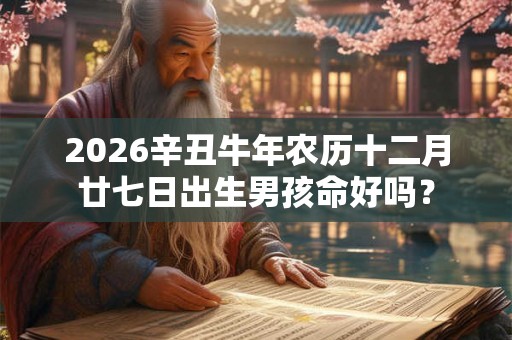2026辛丑牛年农历十二月廿七日出生男孩命好吗？