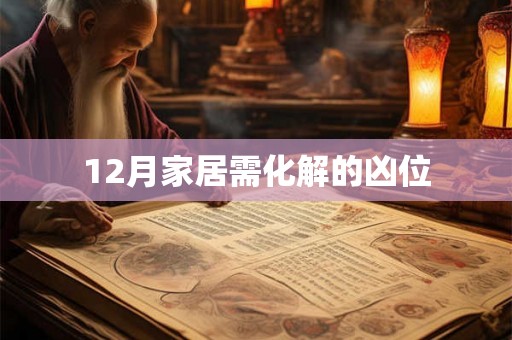 12月家居需化解的凶位