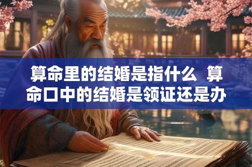 算命里的结婚是指什么  算命口中的结婚是领证还是办酒席