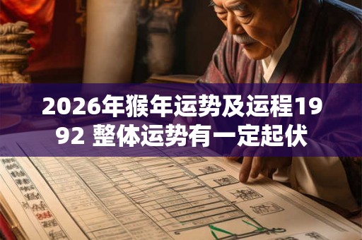 2026年猴年运势及运程1992 整体运势有一定起伏