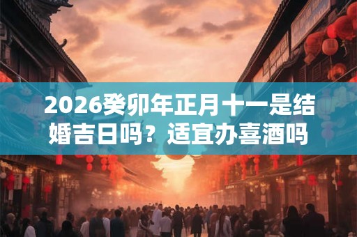 2026癸卯年正月十一是结婚吉日吗?适宜办喜酒吗 2026癸卯年正月十一是结婚吉日吗?适宜办喜酒吗