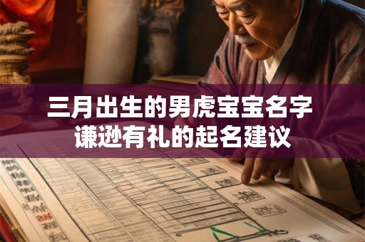 三月出生的男虎宝宝名字 谦逊有礼的起名建议