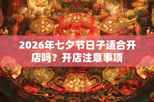 2026年七夕节日子适合开店吗?开店注意事项 2026年七夕节日子适合开店吗?开店注意事项