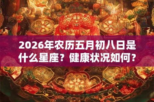 2026年农历五月初八日是什么星座？健康状况如何？