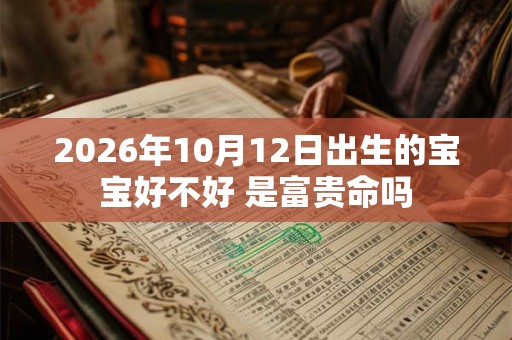 2026年10月12日出生的宝宝好不好 是富贵命吗