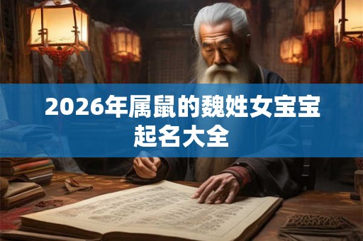 2026年属鼠的魏姓女宝宝起名大全