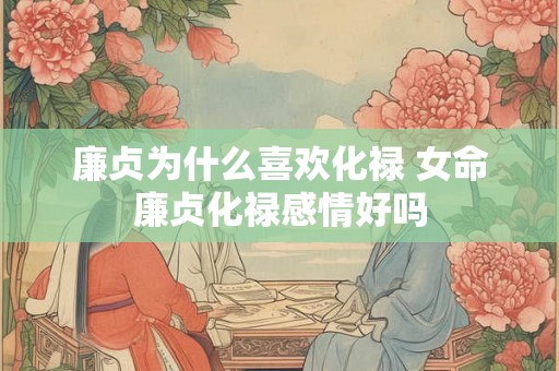 廉贞为什么喜欢化禄 女命廉贞化禄感情好吗 廉贞为什么喜欢化禄 女命廉贞化禄感情好吗