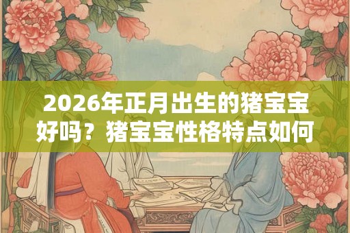 2026年正月出生的猪宝宝好吗？猪宝宝性格特点如何？