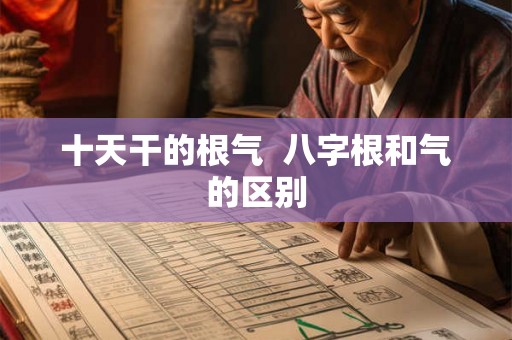 十天干的根气  八字根和气的区别