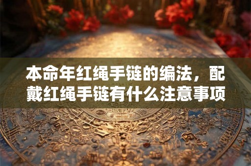 本命年红绳手链的编法，配戴红绳手链有什么注意事项？